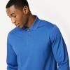 image:imageAmazon Essentials Mens Regular Fit Long Sleeve Quick Dry Golf Polo ShirtWashed Blue