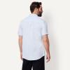 image:imageAmazon Essentials Mens Regular Fit Short Sleeve Linen ShirtLight Blue