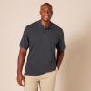image:imageAmazon Essentials Mens RegularFit Short Sleeve Cotton Pique Polo Shirt Available in Big amp TallBlack