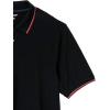 image:imageAmazon Essentials Mens RegularFit Short Sleeve Cotton Pique Polo Shirt Available in Big amp TallBlack Red White Thin Stripe