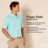 image:imageAmazon Essentials Mens RegularFit Short Sleeve Cotton Pique Polo Shirt Available in Big amp TallBlackWhite and Red Tipped