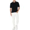 image:imageAmazon Essentials Mens RegularFit Short Sleeve Cotton Pique Polo Shirt Available in Big amp TallBlackWhite and Red Tipped