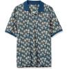 image:imageAmazon Essentials Mens RegularFit Short Sleeve Cotton Pique Polo Shirt Available in Big amp TallBlue Pineapple