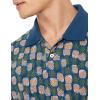 image:imageAmazon Essentials Mens RegularFit Short Sleeve Cotton Pique Polo Shirt Available in Big amp TallBlue Pineapple
