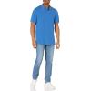 image:imageAmazon Essentials Mens RegularFit Short Sleeve Cotton Pique Polo Shirt Available in Big amp TallBlue Red White Stripe
