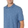 image:imageAmazon Essentials Mens RegularFit Short Sleeve Cotton Pique Polo Shirt Available in Big amp TallBlue White Palm Tree Print