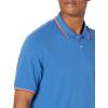 image:imageAmazon Essentials Mens RegularFit Short Sleeve Cotton Pique Polo Shirt Available in Big amp TallBlueWhite and Red Tipped