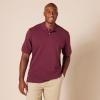 image:imageAmazon Essentials Mens RegularFit Short Sleeve Cotton Pique Polo Shirt Available in Big amp TallBurgundy