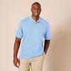 image:imageAmazon Essentials Mens RegularFit Short Sleeve Cotton Pique Polo Shirt Available in Big amp TallFrench Blue