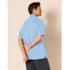 image:imageAmazon Essentials Mens RegularFit Short Sleeve Cotton Pique Polo Shirt Available in Big amp TallFrench Blue