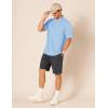 image:imageAmazon Essentials Mens RegularFit Short Sleeve Cotton Pique Polo Shirt Available in Big amp TallFrench Blue