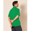 image:imageAmazon Essentials Mens RegularFit Short Sleeve Cotton Pique Polo Shirt Available in Big amp TallGreen