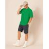 image:imageAmazon Essentials Mens RegularFit Short Sleeve Cotton Pique Polo Shirt Available in Big amp TallGreen