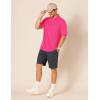 image:imageAmazon Essentials Mens RegularFit Short Sleeve Cotton Pique Polo Shirt Available in Big amp TallHot Pink