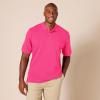 image:imageAmazon Essentials Mens RegularFit Short Sleeve Cotton Pique Polo Shirt Available in Big amp TallHot Pink