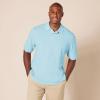 image:imageAmazon Essentials Mens RegularFit Short Sleeve Cotton Pique Polo Shirt Available in Big amp TallLight Blue