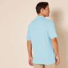 image:imageAmazon Essentials Mens RegularFit Short Sleeve Cotton Pique Polo Shirt Available in Big amp TallLight Blue