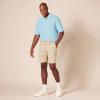image:imageAmazon Essentials Mens RegularFit Short Sleeve Cotton Pique Polo Shirt Available in Big amp TallLight Blue