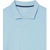 image:imageAmazon Essentials Mens RegularFit Short Sleeve Cotton Pique Polo Shirt Available in Big amp TallLight Blue