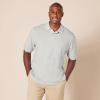 image:imageAmazon Essentials Mens RegularFit Short Sleeve Cotton Pique Polo Shirt Available in Big amp TallLight Grey Heather