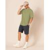 image:imageAmazon Essentials Mens RegularFit Short Sleeve Cotton Pique Polo Shirt Available in Big amp TallLight Olive