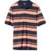 image:imageAmazon Essentials Mens RegularFit Short Sleeve Cotton Pique Polo Shirt Available in Big amp TallNavy Bar Stripe