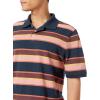 image:imageAmazon Essentials Mens RegularFit Short Sleeve Cotton Pique Polo Shirt Available in Big amp TallNavy Bar Stripe