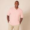 image:imageAmazon Essentials Mens RegularFit Short Sleeve Cotton Pique Polo Shirt Available in Big amp TallPink