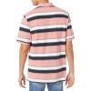 image:imageAmazon Essentials Mens RegularFit Short Sleeve Cotton Pique Polo Shirt Available in Big amp TallPink Bar Stripe