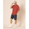 image:imageAmazon Essentials Mens RegularFit Short Sleeve Cotton Pique Polo Shirt Available in Big amp TallRust