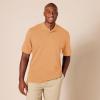 image:imageAmazon Essentials Mens RegularFit Short Sleeve Cotton Pique Polo Shirt Available in Big amp TallTan