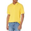 image:imageAmazon Essentials Mens RegularFit Short Sleeve Cotton Pique Polo Shirt Available in Big amp TallYellow Twin Stripe