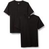 image:imageAmazon Essentials Mens ShortSleeve Cotton Henley TShirt Pack of 2Black