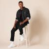 image:imageAmazon Essentials Mens ShortSleeve Cotton Henley TShirt Pack of 2Black