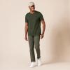 image:imageAmazon Essentials Mens ShortSleeve Cotton Henley TShirt Pack of 2BlackOlive