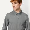 image:imageAmazon Essentials Mens Slim Fit Long Sleeve Quick Dry Golf Polo ShirtDark Grey Heather