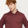 image:imageAmazon Essentials Mens Slim Fit Long Sleeve Quick Dry Golf Polo ShirtRich Burgundy