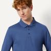 image:imageAmazon Essentials Mens Slim Fit Long Sleeve Quick Dry Golf Polo ShirtWashed Blue