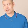 image:imageAmazon Essentials Mens SlimFit Cotton Pique Polo Shirt Short Sleeve CollaredBlue Thin Stripe