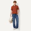 image:imageAmazon Essentials Mens SlimFit Cotton Pique Polo Shirt Short Sleeve CollaredBrick Red