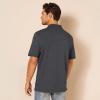 image:imageAmazon Essentials Mens SlimFit Cotton Pique Polo Shirt Short Sleeve CollaredCharcoal Heather
