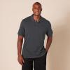 image:imageAmazon Essentials Mens SlimFit Cotton Pique Polo Shirt Short Sleeve CollaredCharcoal Heather