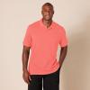 image:imageAmazon Essentials Mens SlimFit Cotton Pique Polo Shirt Short Sleeve CollaredCoral Orange