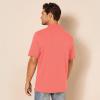 image:imageAmazon Essentials Mens SlimFit Cotton Pique Polo Shirt Short Sleeve CollaredCoral Orange