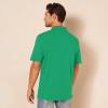 image:imageAmazon Essentials Mens SlimFit Cotton Pique Polo Shirt Short Sleeve CollaredGreen