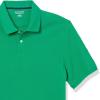 image:imageAmazon Essentials Mens SlimFit Cotton Pique Polo Shirt Short Sleeve CollaredGreen