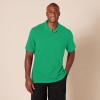 image:imageAmazon Essentials Mens SlimFit Cotton Pique Polo Shirt Short Sleeve CollaredGreen