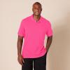 image:imageAmazon Essentials Mens SlimFit Cotton Pique Polo Shirt Short Sleeve CollaredHot Pink