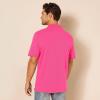 image:imageAmazon Essentials Mens SlimFit Cotton Pique Polo Shirt Short Sleeve CollaredHot Pink