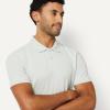 image:imageAmazon Essentials Mens SlimFit Cotton Pique Polo Shirt Short Sleeve CollaredLight Sage Green